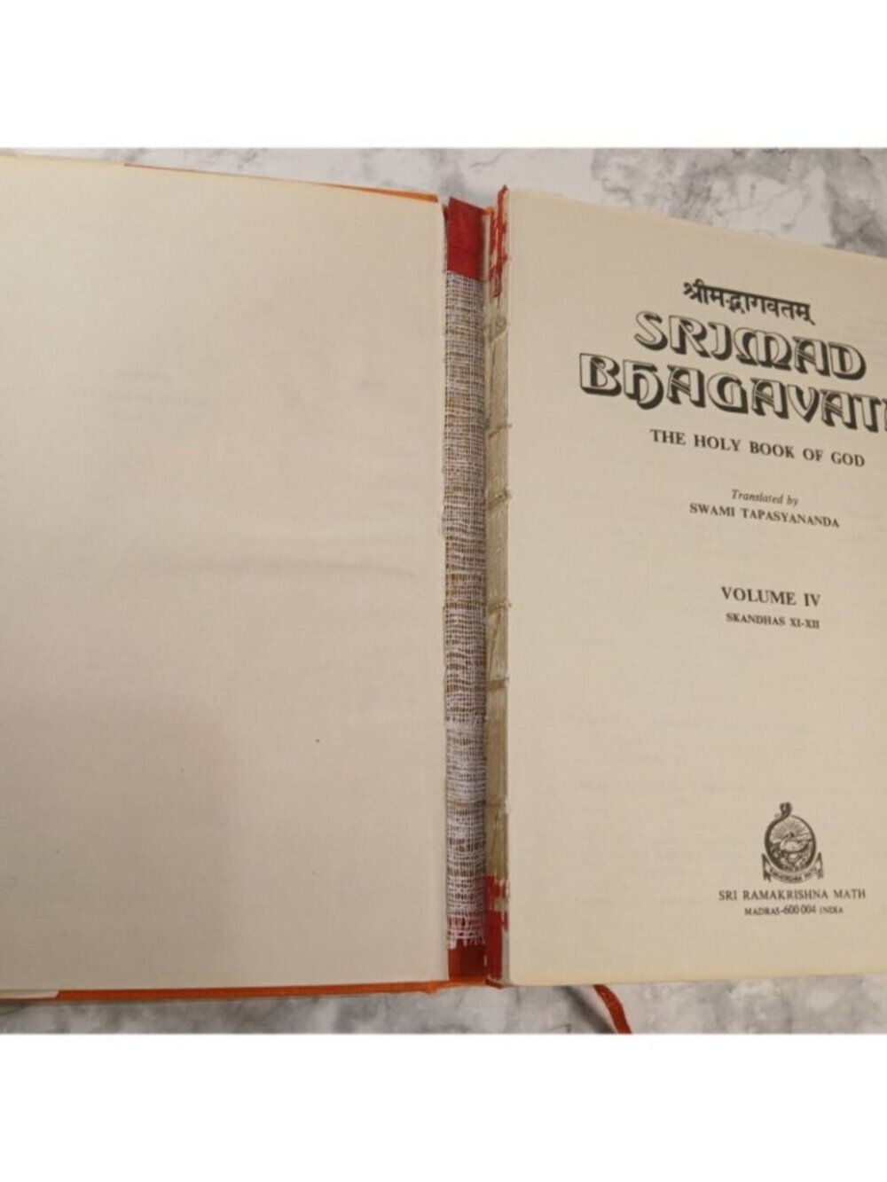 Srimad Bhagavata: The Holy Book of God Volume IV Hardcover Spiritual Hindu Text - Picture 4 of 11